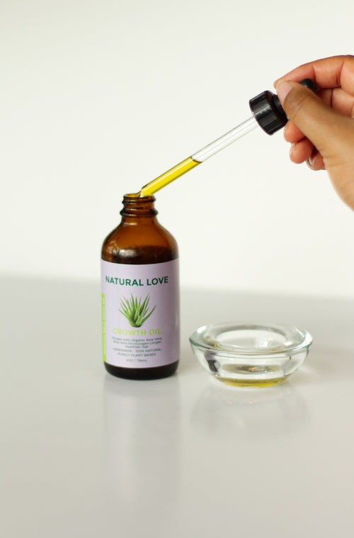 Natural Love Aloe Oil - Organic Hair Growth & Scalp Treatment