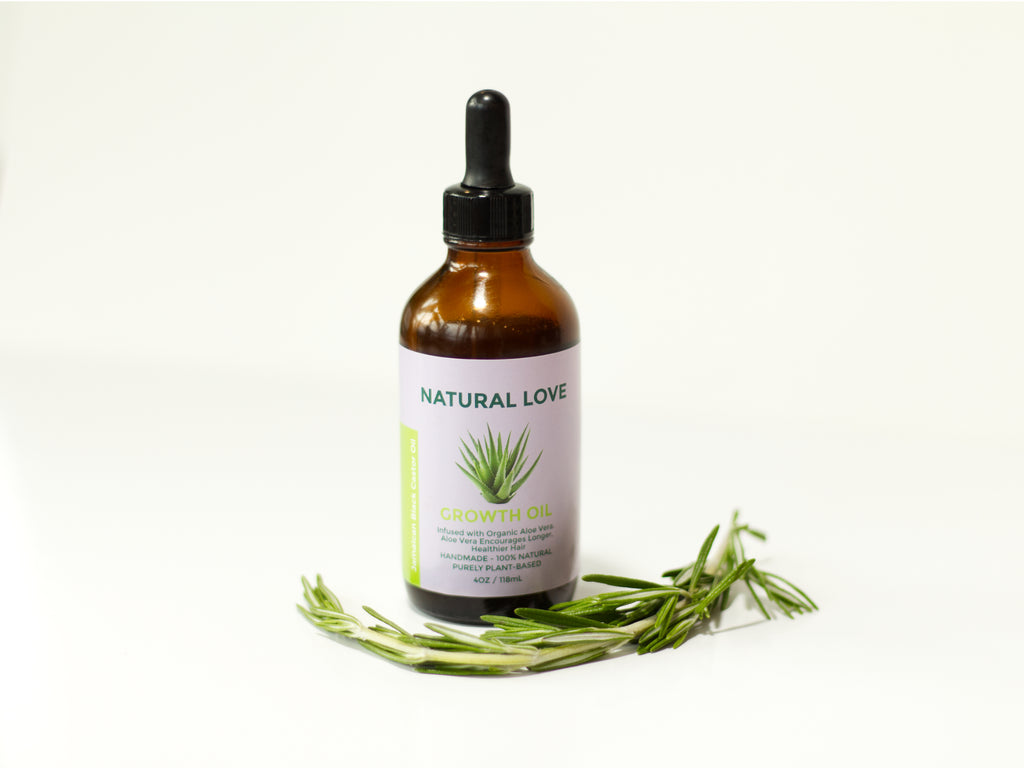 Natural Love Aloe Oil - Organic Hair Growth & Scalp Treatment